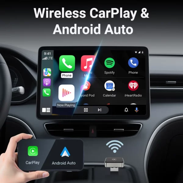 Adaptateur sans fil USB CarPlay Android Auto